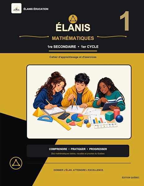 Cover of the workbook Mathématiques – 1re secondaire