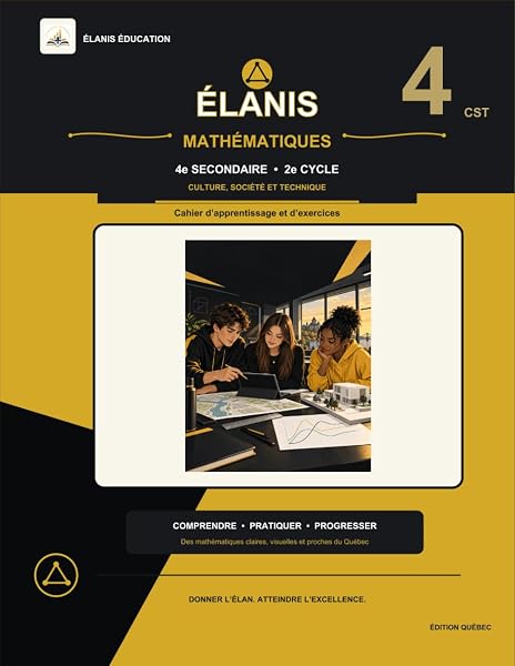 Cover of the workbook Mathématiques – 4e secondaire CST