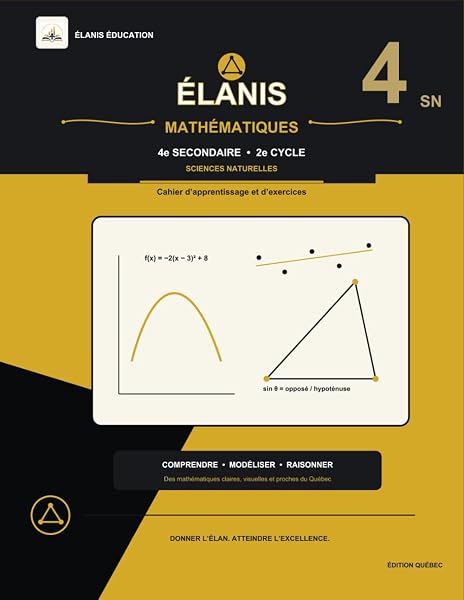 Cover of the workbook Mathématiques – 4e secondaire SN